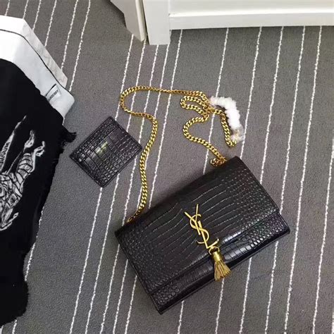 Ysl Saint Laurent Slp Chain Bag With Card Holder Bags Ysl Bag Chain