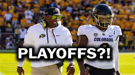 Can Colorado Make The College Football Playoffs Here S How YouTube