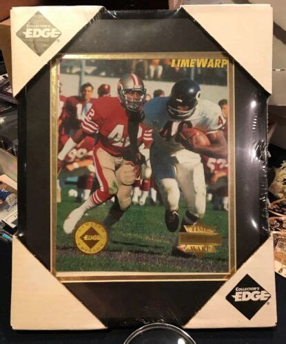 1995 Collector S Edge Time Warp Gale Sayers Ronnie Lott 8 X 10 D