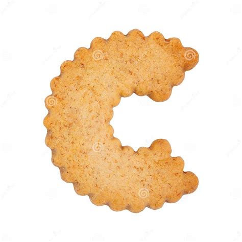Cookie Alphabet Symbol C Stock Image Image Of Object 86405235