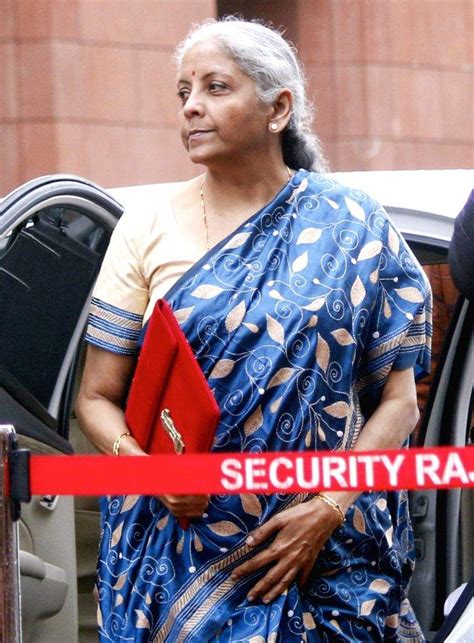 New Delhi Union Finance Minister Nirmala Sitharaman Carrying The