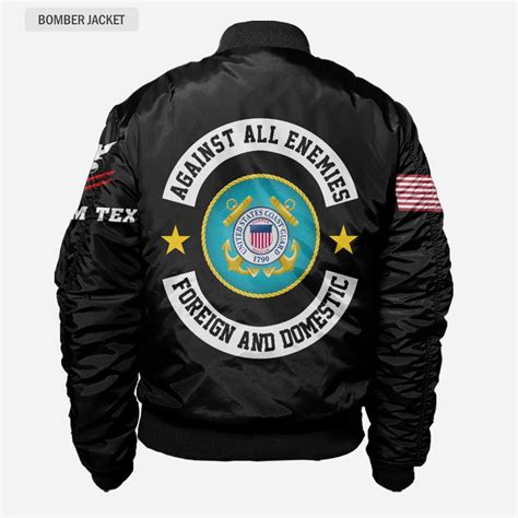 Customized U S Coast Guard Against All Enemies Foreign And Domestic