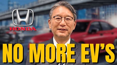 HUGE News Honda CEO Shocks All EV Car Makers YouTube