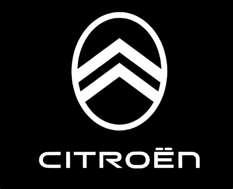 Citroen Brand New Logo Car Symbol With Name White Design French