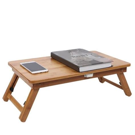 Hurrise Table De Lit Bureau D Tude Naturel Table D Ordinateur