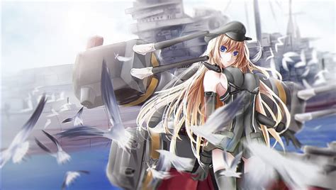 Anime Colección Kantai Bismarck Kancolle Fondo de pantalla HD