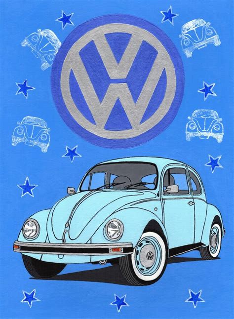 VW Beetle Painting By Paul Cockram Saatchi Art