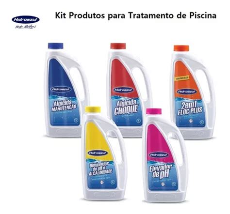 Kit Limpeza E Tratamento De Piscinas Hidroazul Parcelamento Sem Juros