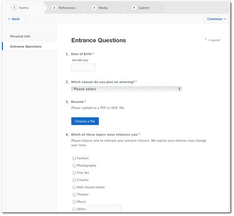 Completing Application Forms - Liaison 