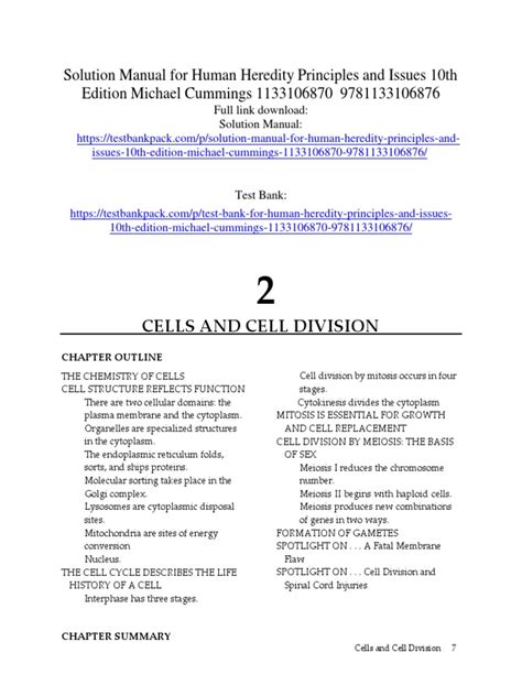 Human Heredity Principles And Issues 10th Edition Michael Cummings