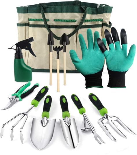 bokhot garden tools set gardening hand tool gift kit  heavy duty