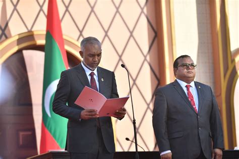 Dr Mohamed Muizzu Sworn In As The Th President Of The Maldives The