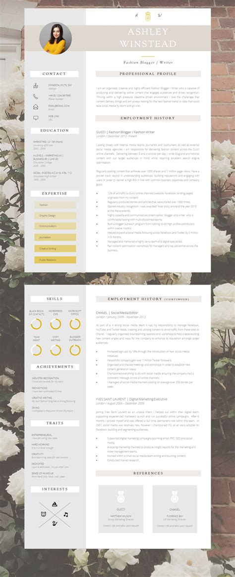 45++ Creative writer resume sample For Your Application