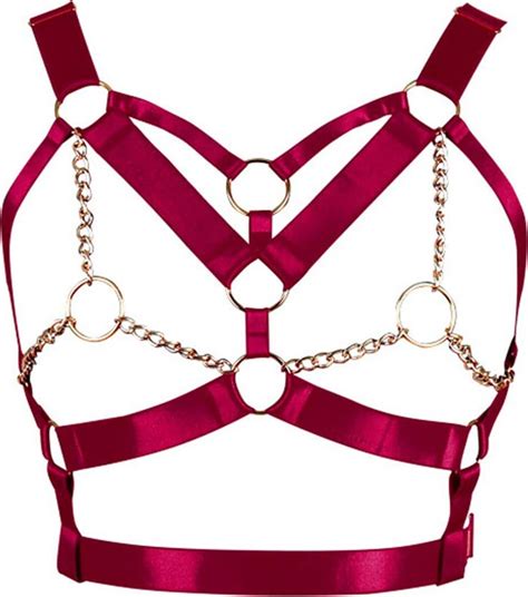 Banssgoth Pentagram Body Tops Harness Bra Women S Lingerie Cage Punk Adjustable Size Festival