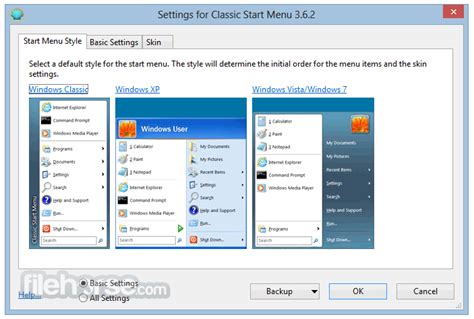 Classic Shell 4.3.1 Download for Windows / FileHorse.com