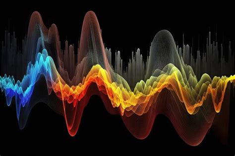 Premium Ai Image Equalizer Soundwave Rainbow Background Neural