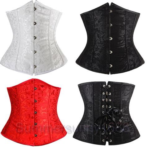 Plus Size Lingere X X X X X Satin Cupless Underbust Corset Sexy Lingerie H Ebay