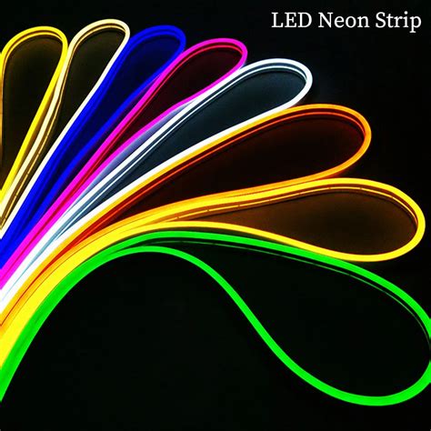 Dc12v Neon Led Strip Smd 2835 120leds M Flexible Rope Tube Waterproof 1m 2m 3m 4m