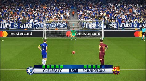 Chelsea Fc Vs Fc Barcelona Uefa Champions League Ucl Penalty Shootout Pes 2018 Gameplay