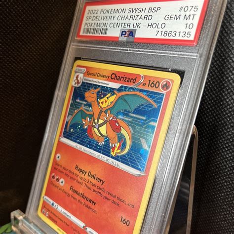 Mavin | PSA 10 Special Delivery Charizard Promo Card SWSH075 Pokemon TCG