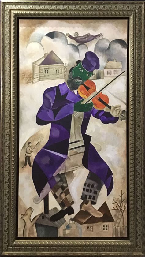 Marc Chagall Green Violinist Original Masterpiece Artisan Gallery