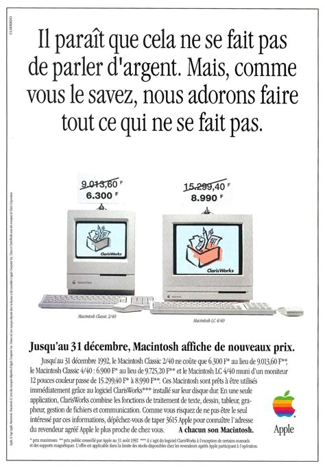 Publicité Macintosh Lc Et Classic Les Trésors De Laventure Apple