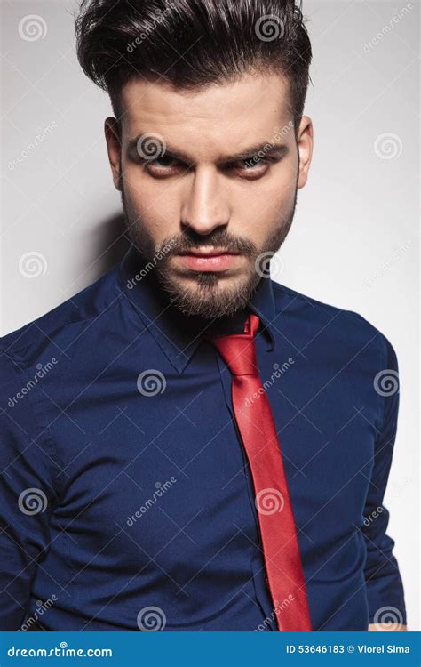 Red Tie Blue Shirt