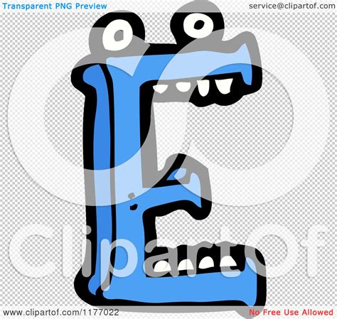 Cartoon Of The Letter E Royalty Free Vector Illustration By