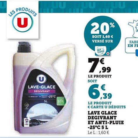 Promo Lave Glace Degivrant Et Anti Pluie C L Chez Super U