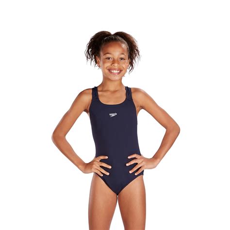 Navy Speedo Girls Endurance Medalist Swimsuit