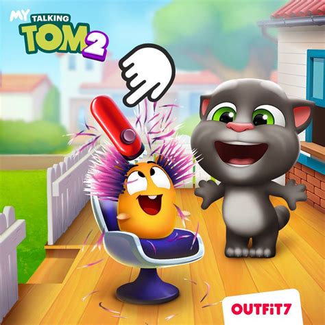 Squeak needs a new hairstyle! Have a go in #MyTalkingTom2! 🙏 Follow the ...