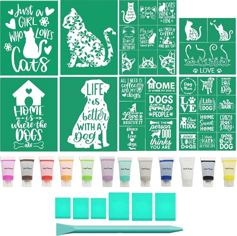 Amazon Jajado Silk Screen Stencils With Sample Chalk Paste Starter