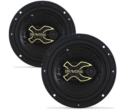 Alto Falante Bravox Triaxial Watts Rms B X Gold Par