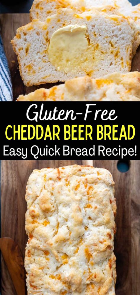 Cheddar Gluten-Free Beer Bread (Quick Recipe) - Easy & Moist!