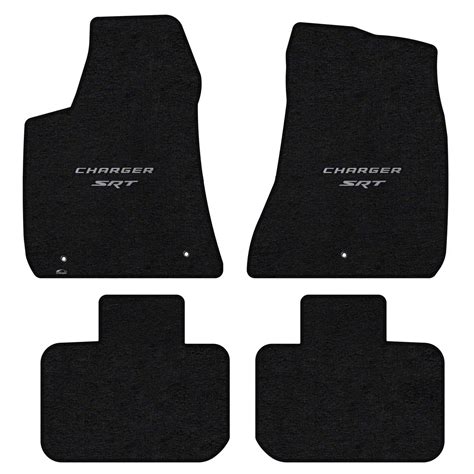 Lloyd Charger Velourtex Front And Rear Floor Mats With Silver Srt Logo