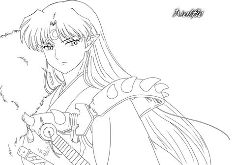 Sesshomaru Lineart By Thecruxim On Deviantart