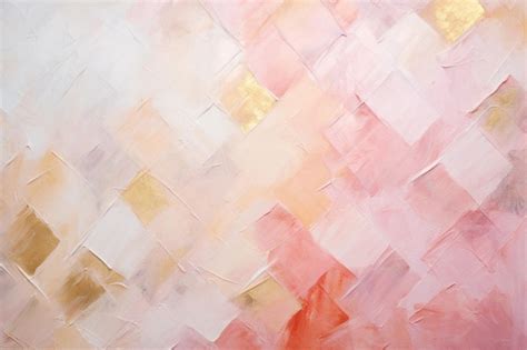 Premium AI Image Painting Of A Pink And Yellow Abstract Painting With