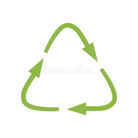 Signo De Reciclado Verde Símbolo De Reutilización Vectorial Perfecto