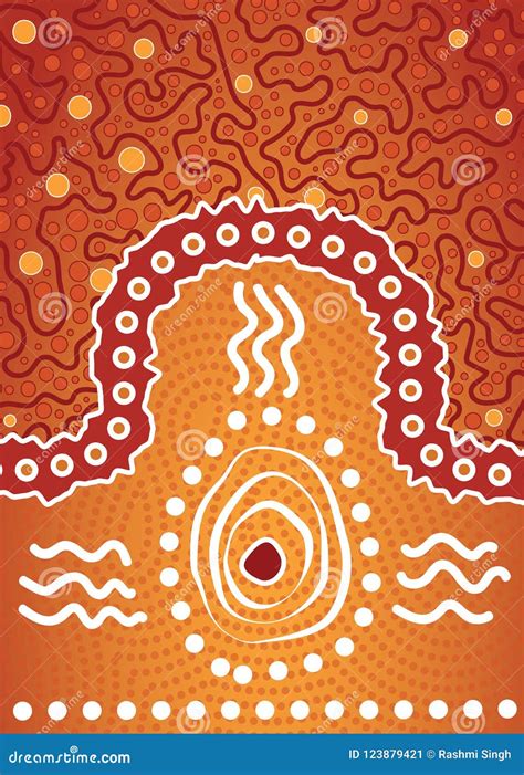 Fondo Aborigen Del Vector Del Arte Del Punto Ilustraci N Del Vector