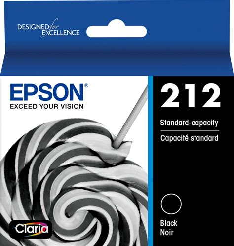 Epson 212 Standard Capacity Ink Cartridge Black EPSON BLACK INK T212120-S - Best Buy