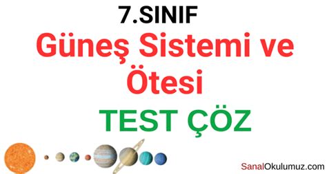 S N F Fen Bilimleri G Ne Sistemi Ve Tesi Testi Z