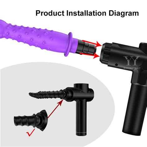 Massage Gun Dildo Attachment Vibrator Deep Tissue Percussion Muscle Massager Fascial Gun Pain