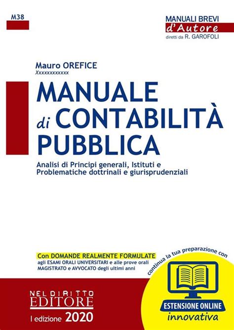 Manuale Di Contabilit Pubblica Analisi Di Principi Generali Istituti