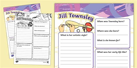 Jill Townsley Fact File Template Profesor Hizo Twinkl