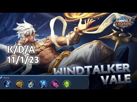 Best Build Vale Mobile Legend Youtube