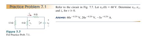 Solved Practice Problem Refer To The Circuit In Fig Chegg