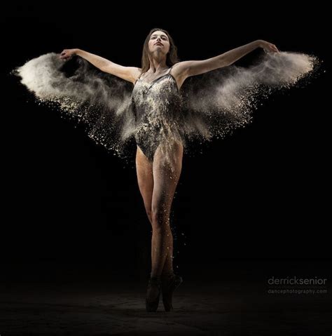 Gorgeous Wings Of A Dancer Revealed Through Slow Motion Flour Dance