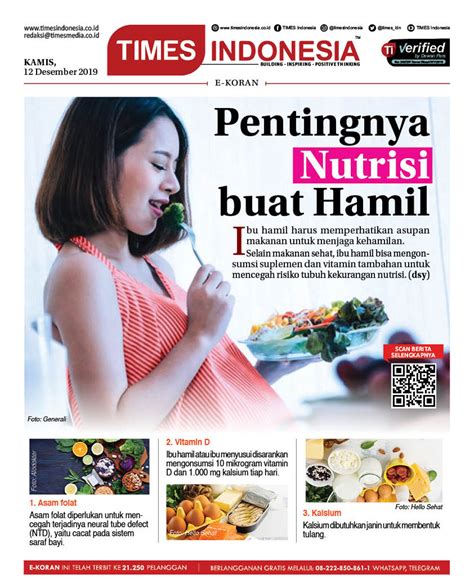 Penting Untuk Ibu Hamil Penuhi Kebutuhan Nutrisi Ini Saat Hamil