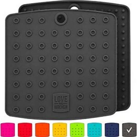 Premium Silicone Trivet Mats Hot Pads Pot Holders Spoon Rest Jar Opener Coasters Nextingifts