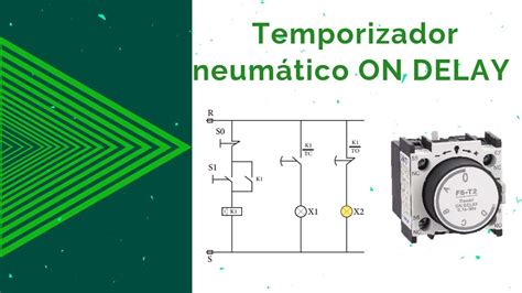 Temporizador neumático On Delay Como funciona un temporizador